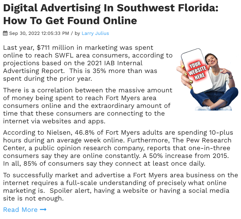 Digital Advertising In Fort Myers EOY 2022
