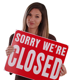 300 px sorry we're closed shutterstock_1157704702