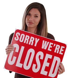 300 px sorry we're closed shutterstock_1157704702