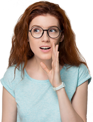 300px woman with red hair and glasses with hand to mouth shutterstock_1309082239 (3)